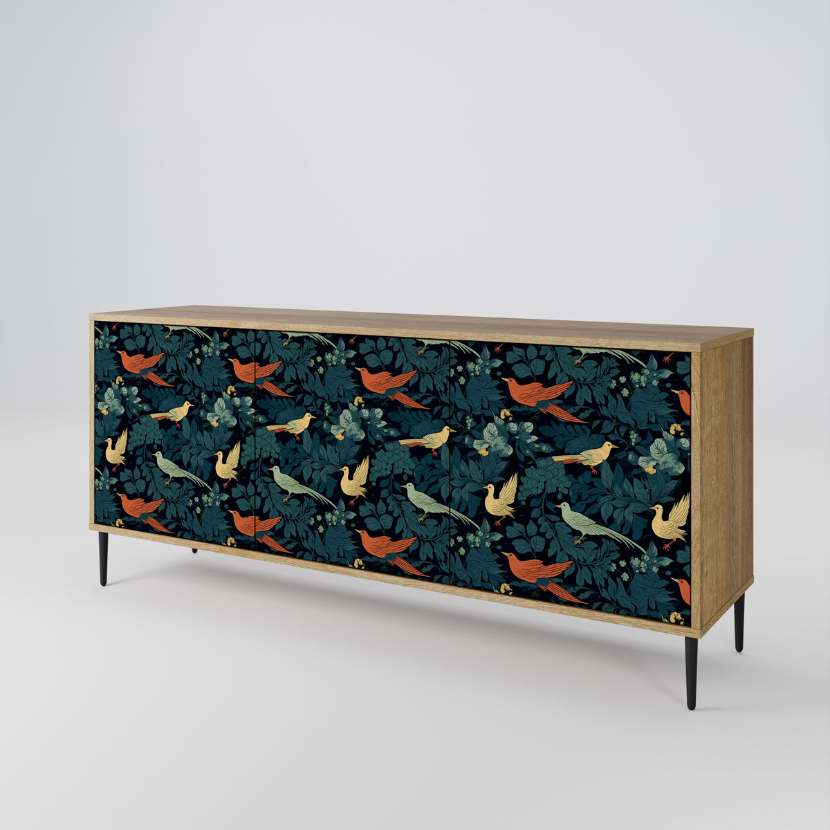 FOWL ORNAMENT 3-türiges Sideboard