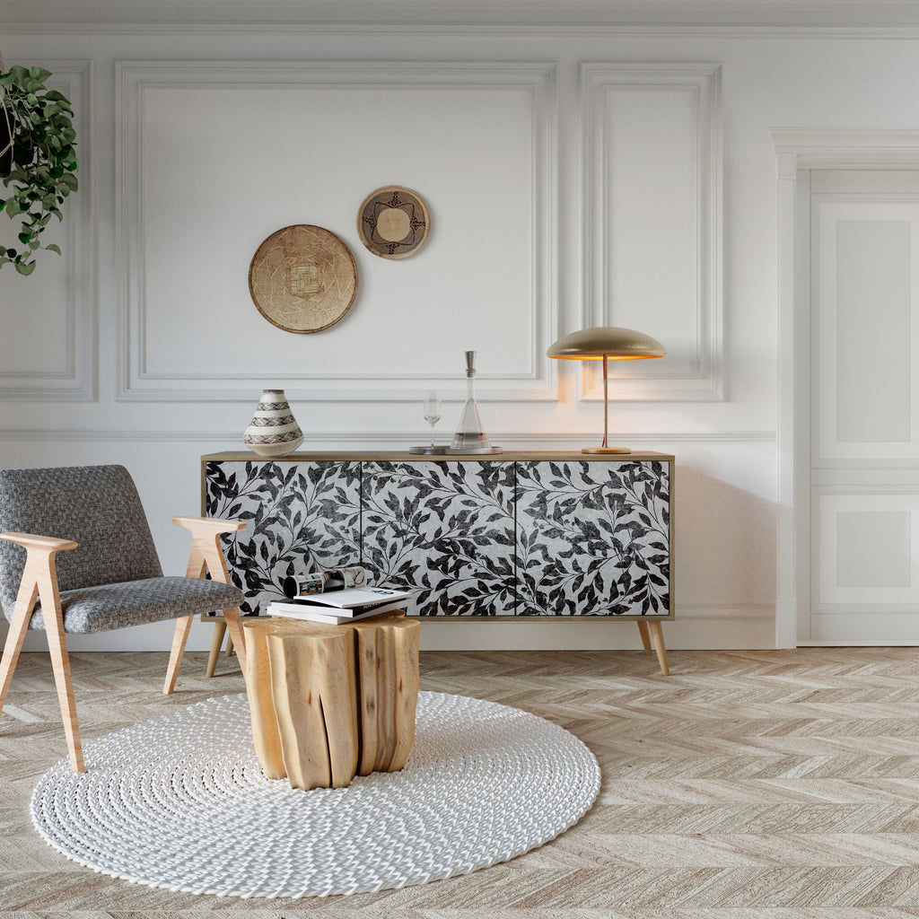 CHARCOAL SPROUT Aparador de 3 Puertas