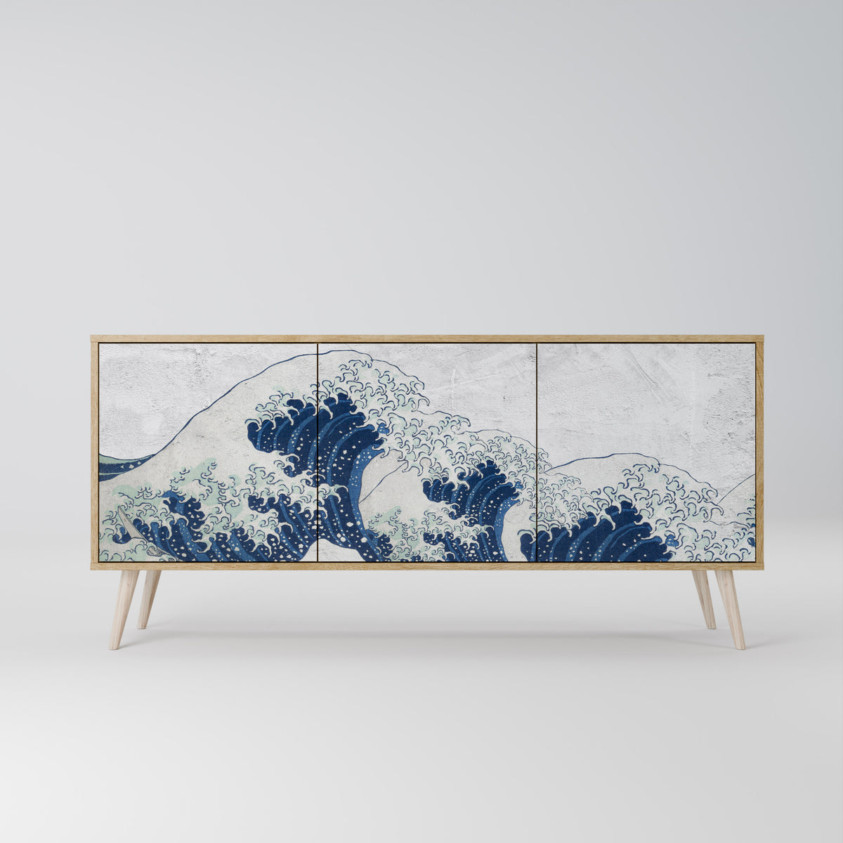 THE GREAT WAVE AT KANAGAWA Aparador de 3 Portas