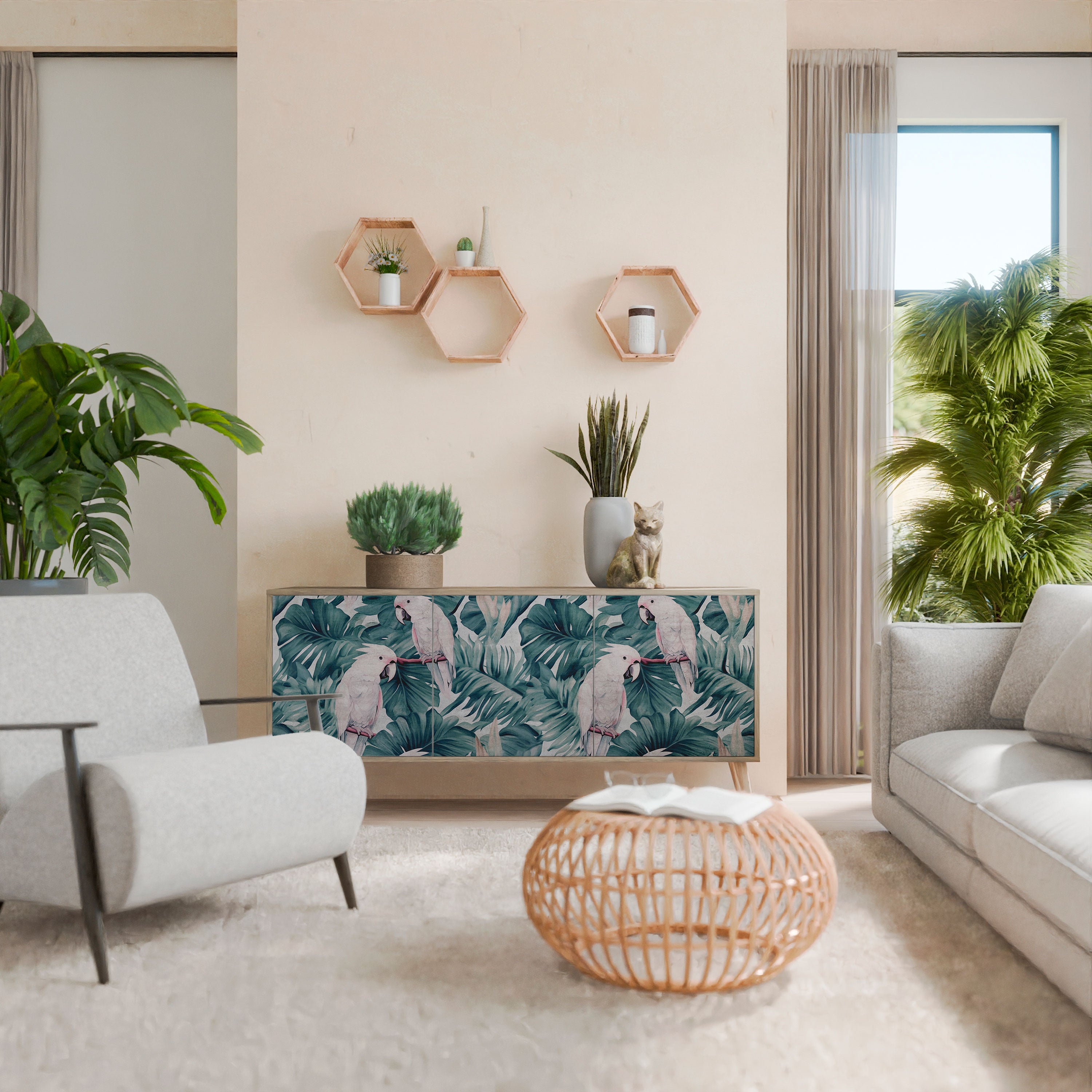 POPINJAY LOOK Aparador de 3 Puertas