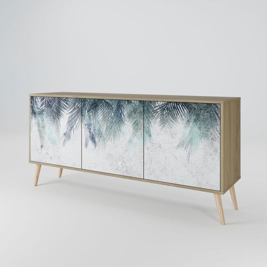 Credenza PALM VEIL a 3 ante in effetto rovere