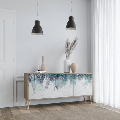 Credenza PALM VEIL a 3 ante in effetto rovere