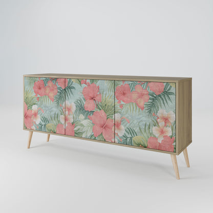 Credenza HAWAIIAN SPIRIT a 3 ante in effetto rovere