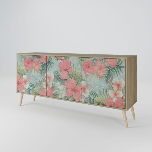 Credenza HAWAIIAN SPIRIT a 3 ante in effetto rovere