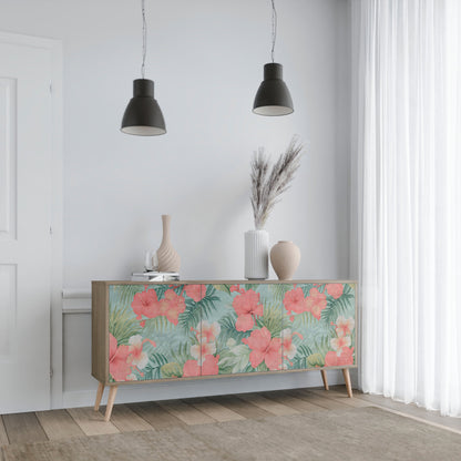 Credenza HAWAIIAN SPIRIT a 3 ante in effetto rovere