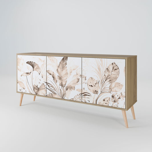 Credenza WILD TENDERNESS a 3 ante in effetto rovere