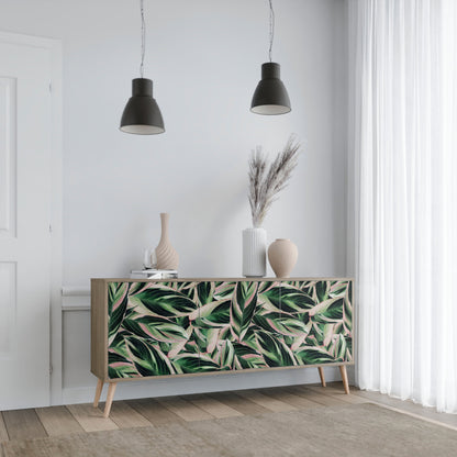 Credenza EERIE STROMANTHE a 3 ante in effetto rovere