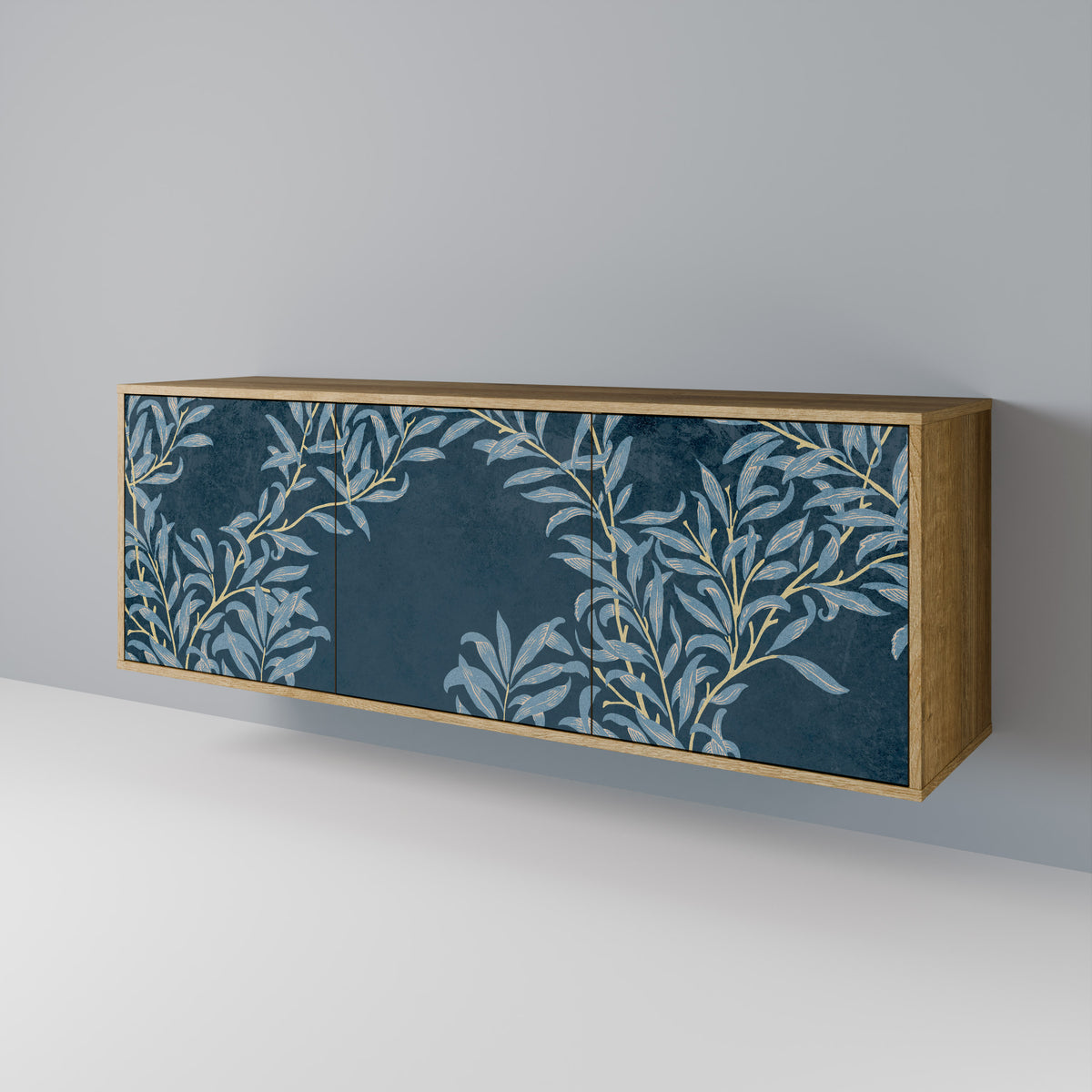 BLUE LEAVES 3-türiges Sideboard