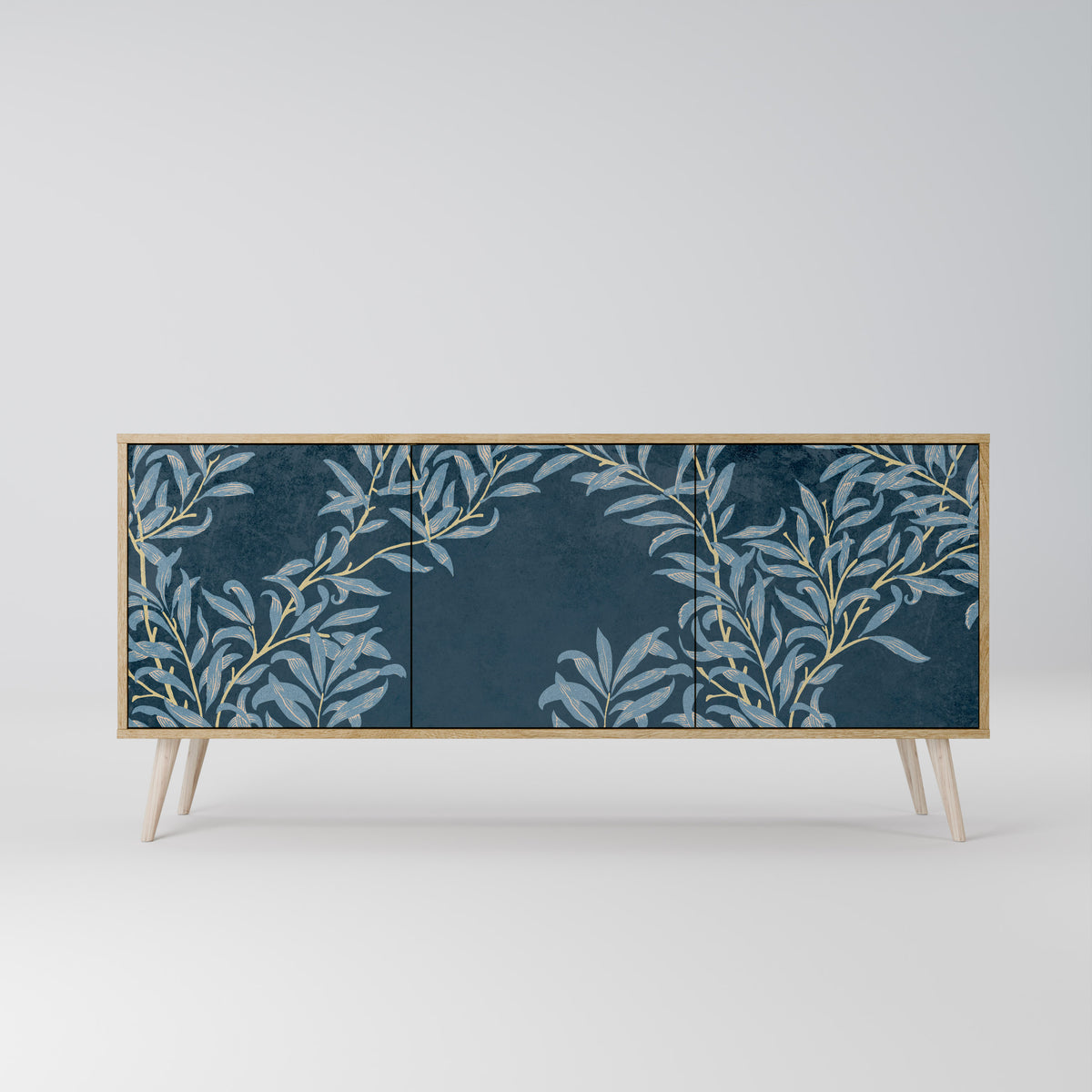 BLUE LEAVES 3-türiges Sideboard
