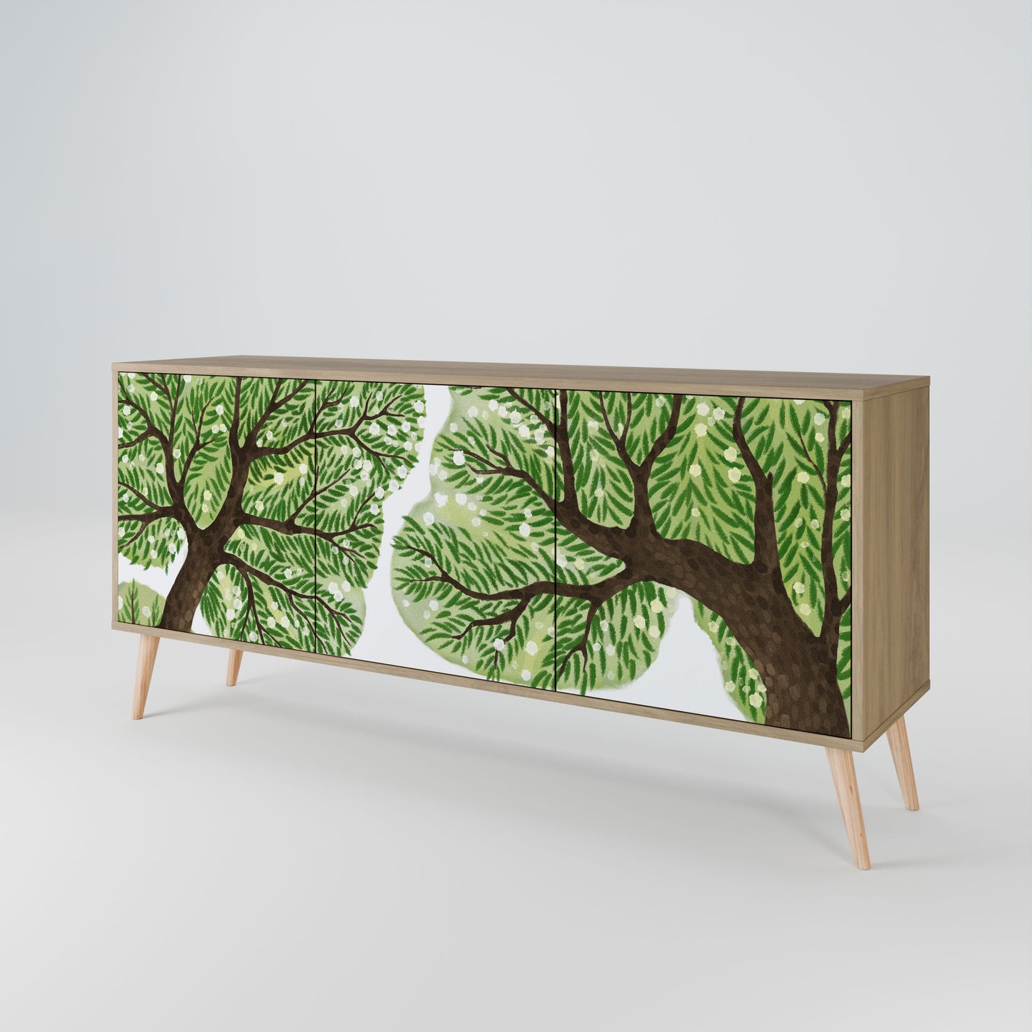 Credenza WILDERNESS DASH a 3 ante in effetto rovere