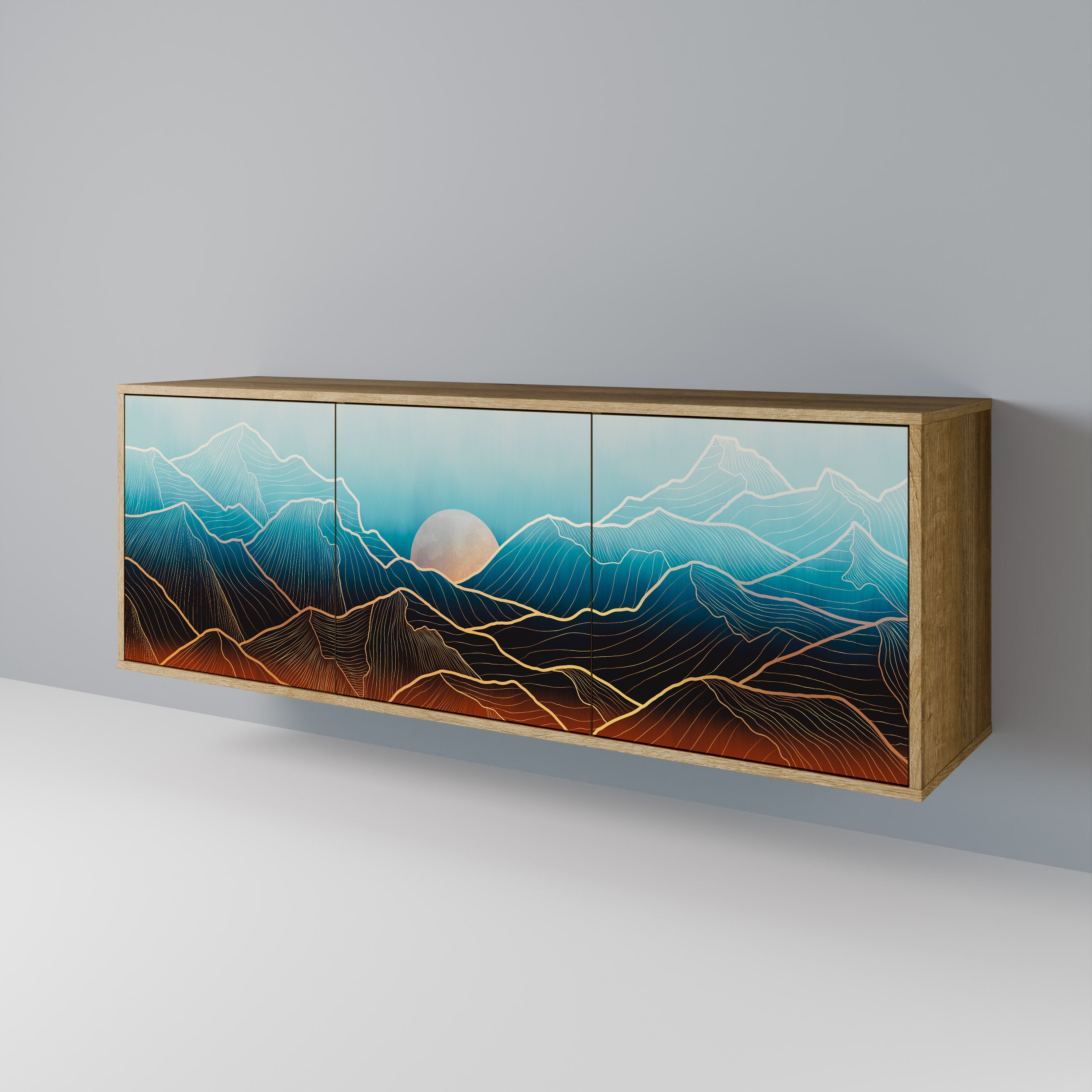 LUNAR SECRETS Aparador de 3 Puertas