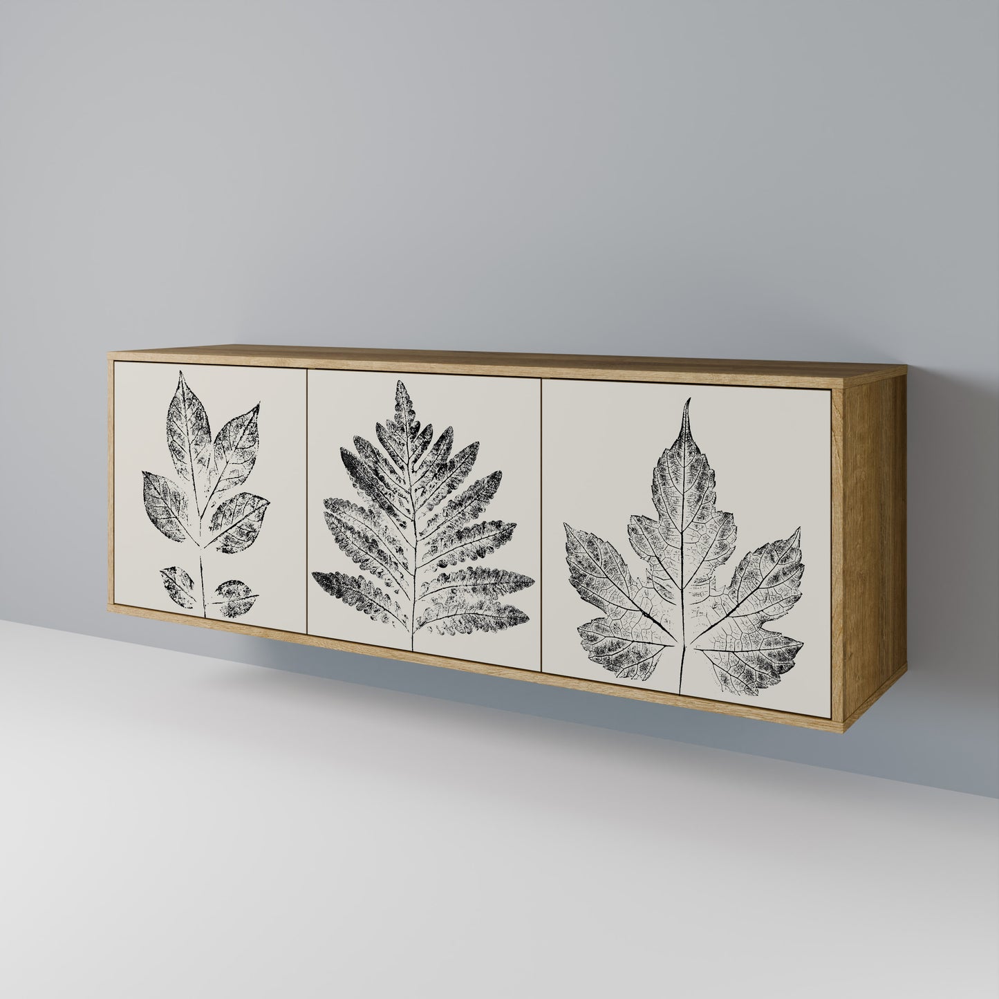 LEAFY STAMPS Třídveřová komoda