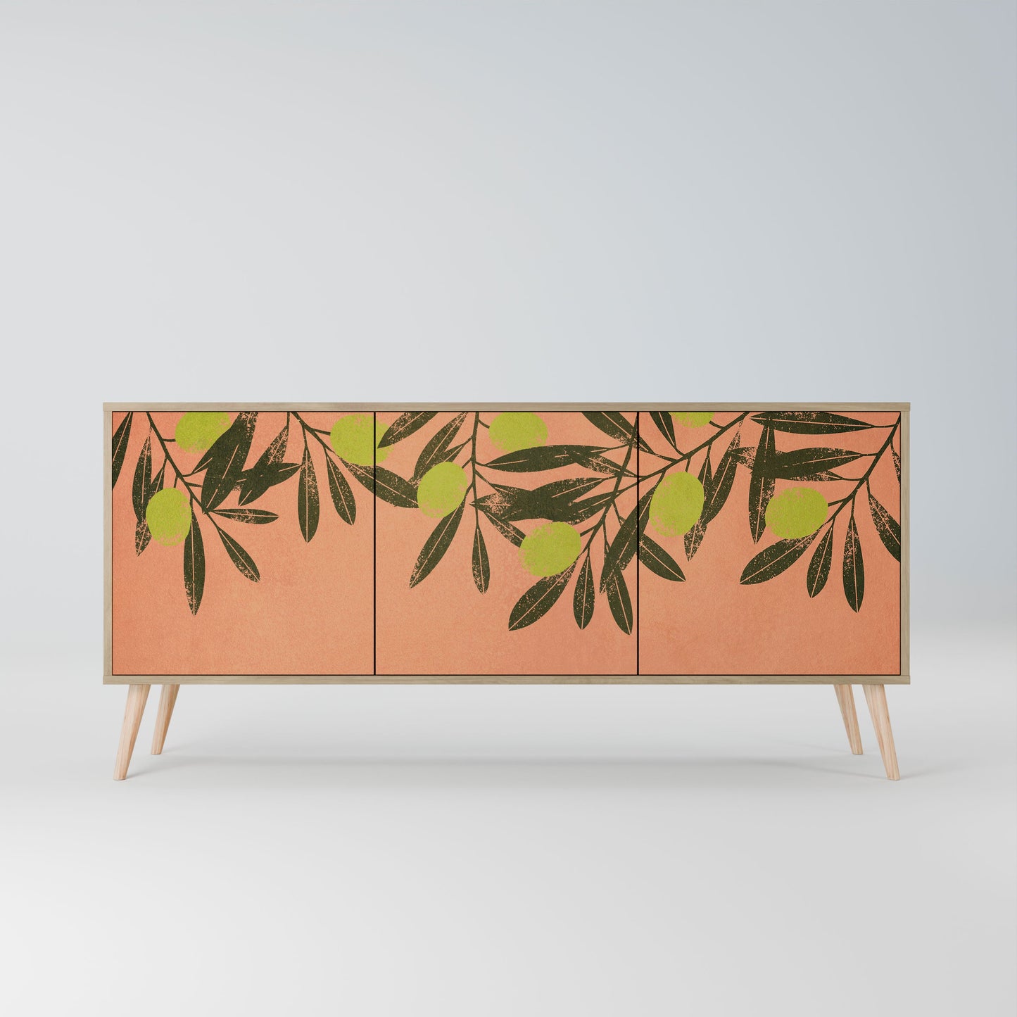 JUICY OLIVES 3-Door Sideboard in Oak Effect