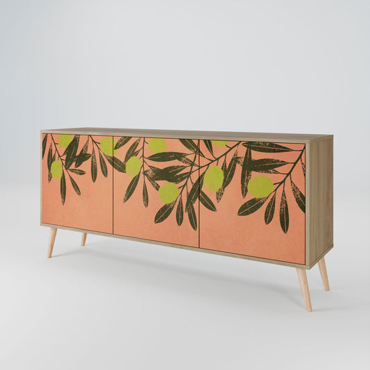 Credenza a 3 ante JUICY OLIVES in effetto rovere