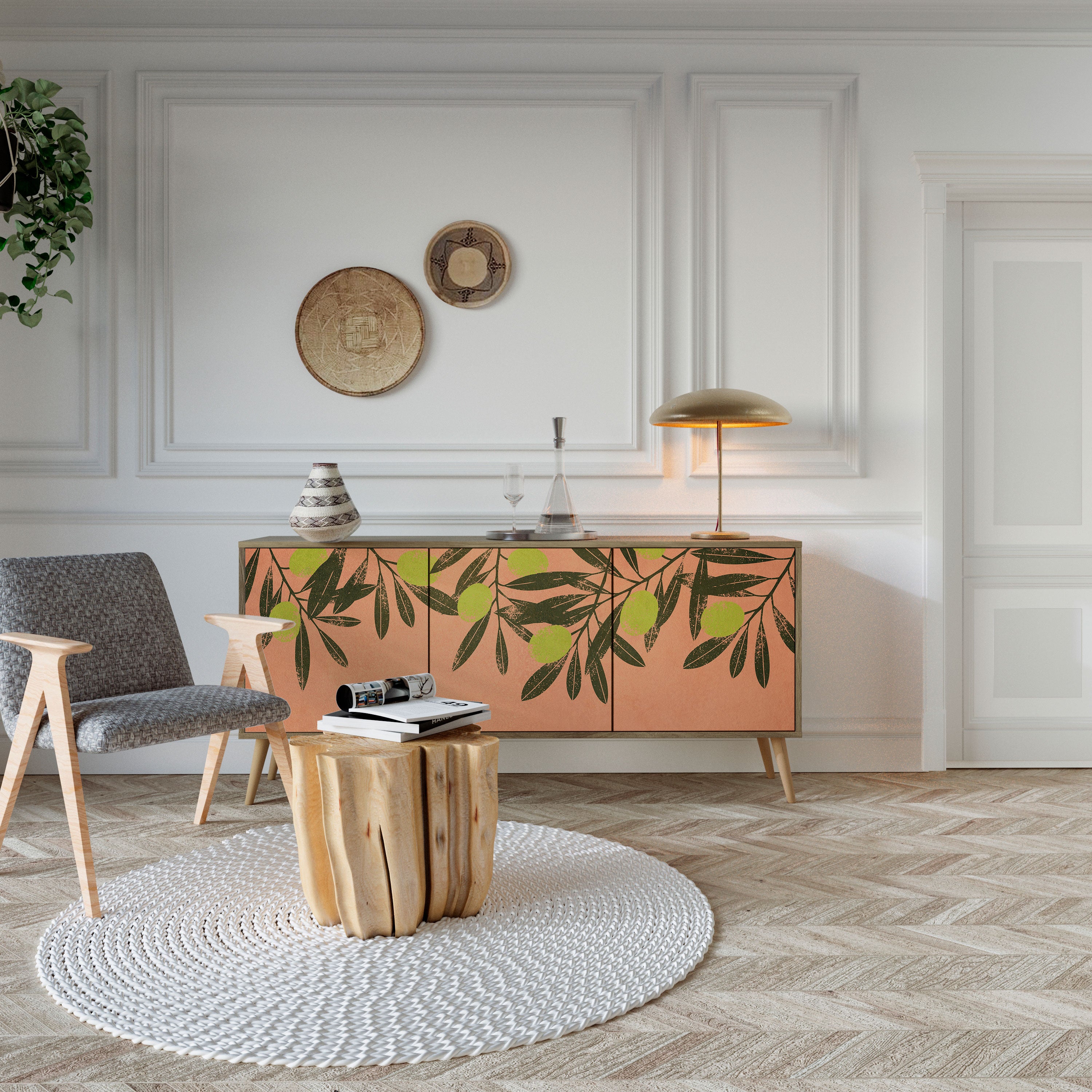 JUICY OLIVES Aparador de 3 Puertas