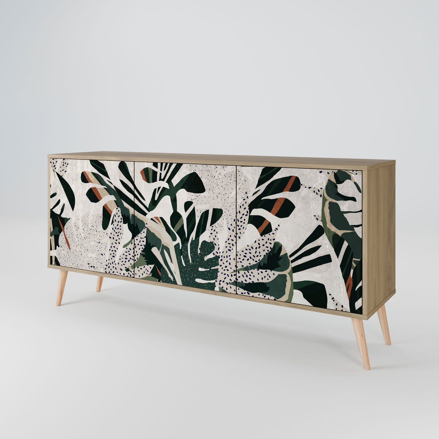 Credenza VERDURE FORMATION a 3 ante in effetto rovere