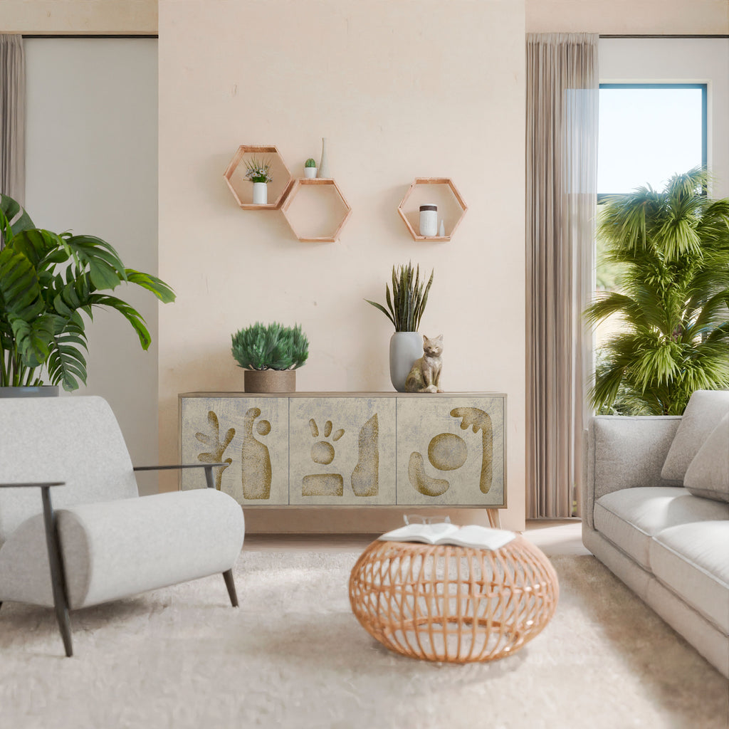 SAND SCULPTURES Aparador de 3 Puertas