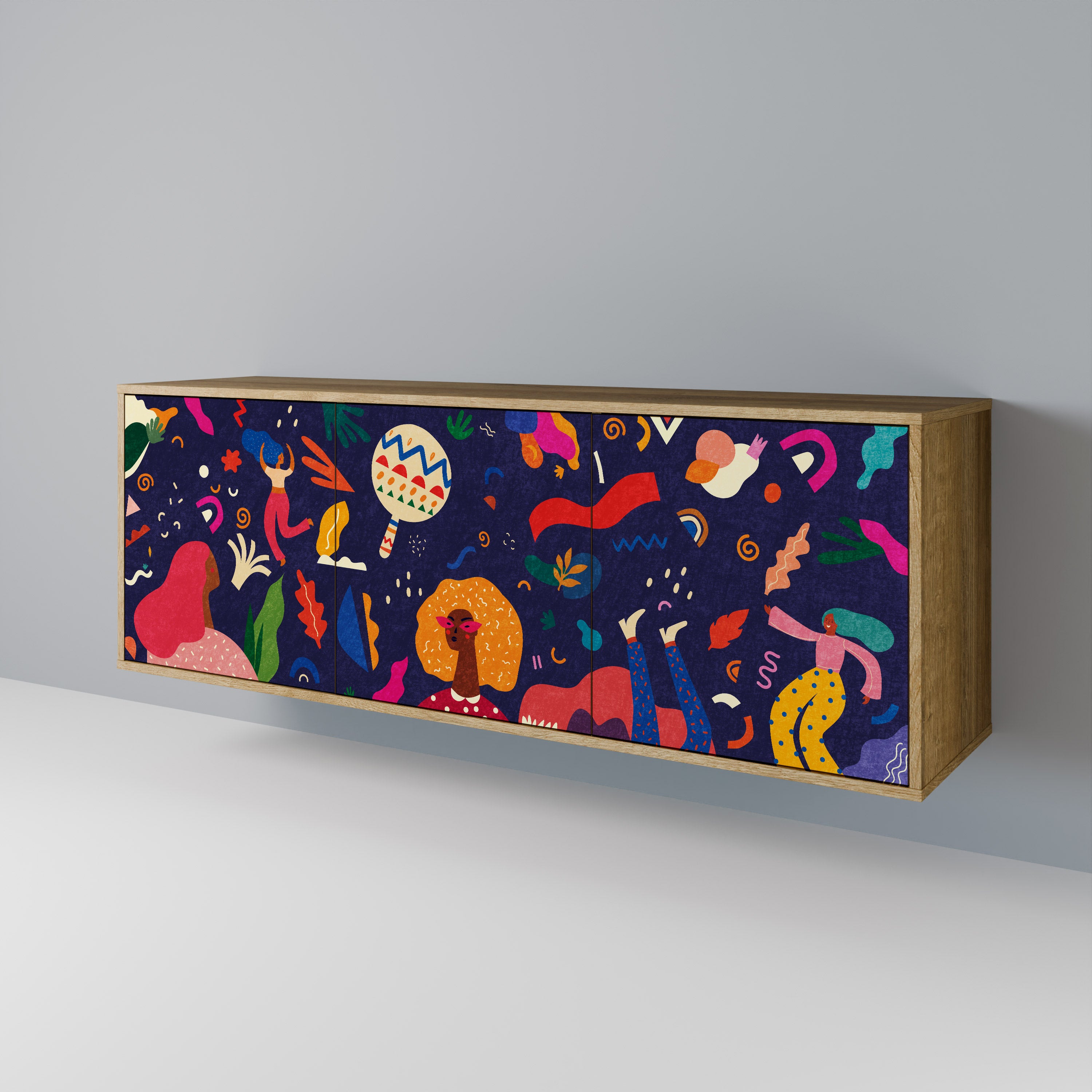 FESTIVE PLEASURES Aparador de 3 Puertas