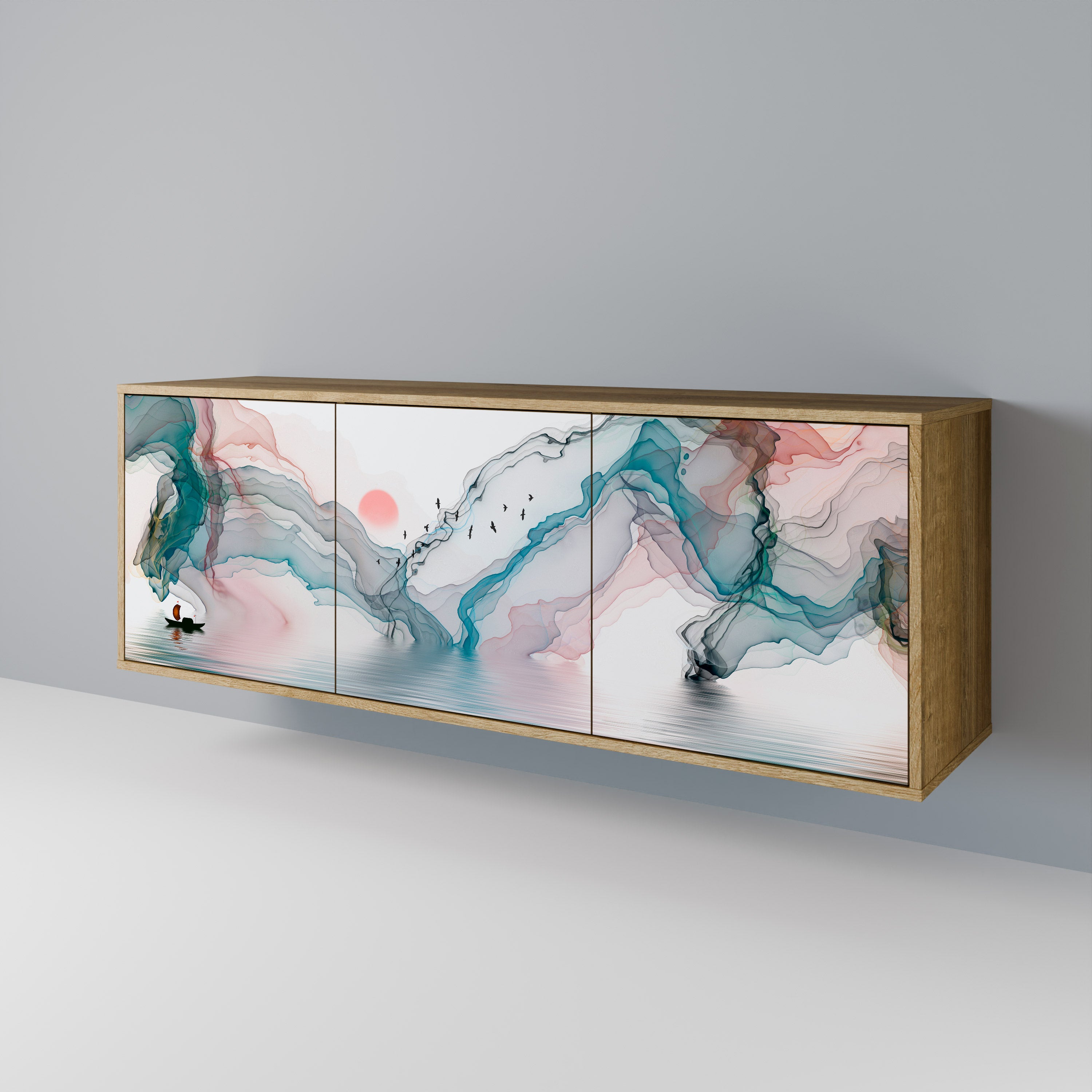 VELVET CROSSING Aparador de 3 Puertas