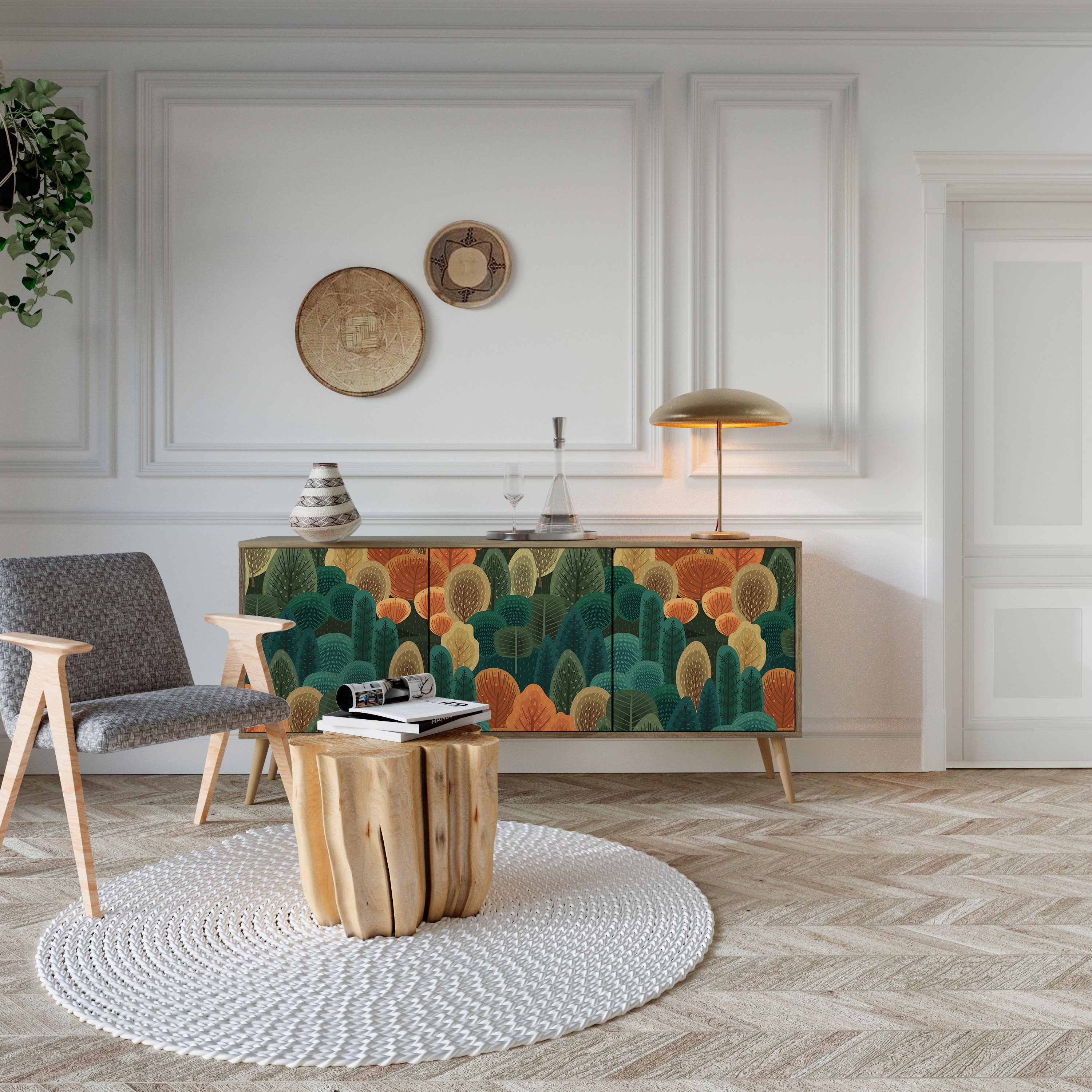 AUTUMN KALEIDOSCOPE Aparador de 3 Puertas