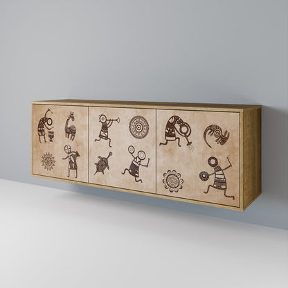 AFRICAN STYLE 3-Door Sideboard