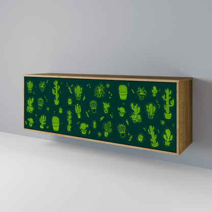 DESERT GREEN Třídveřová komoda