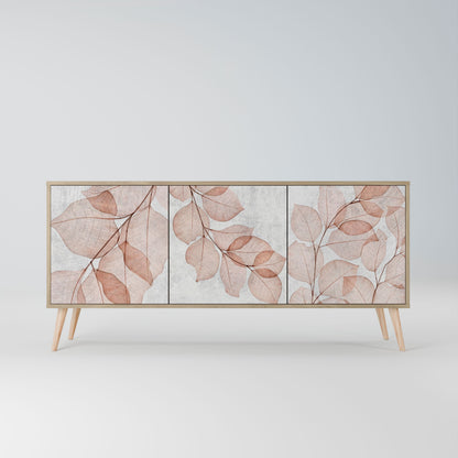 Credenza AUTUMN FRAGILITÀ a 3 ante in effetto rovere