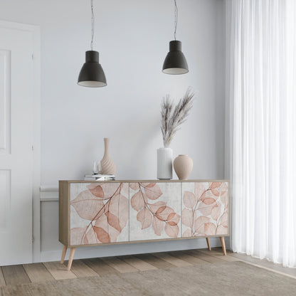 Credenza AUTUMN FRAGILITÀ a 3 ante in effetto rovere