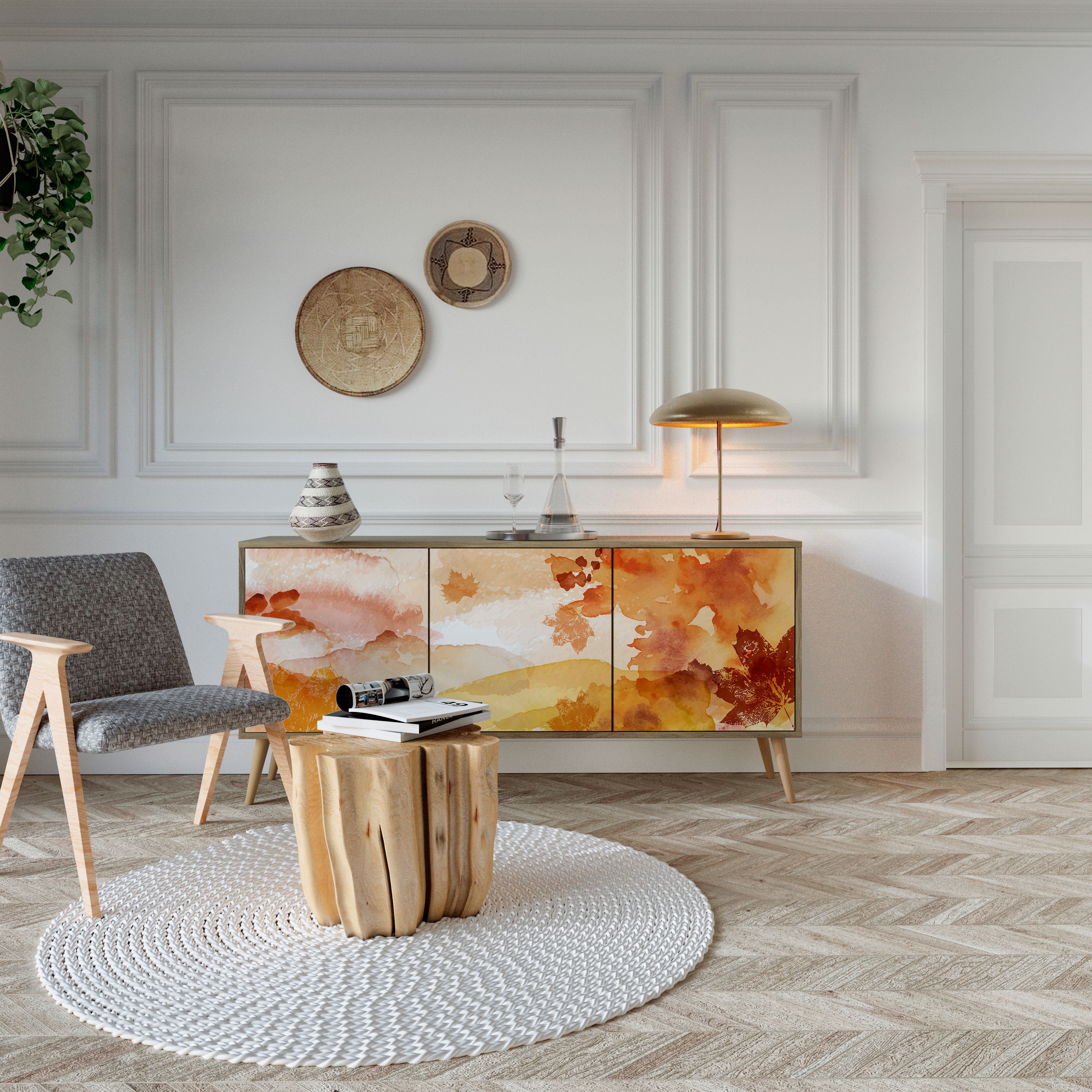 TRACES OF AUTUMN Μπουφές 3-θυρών