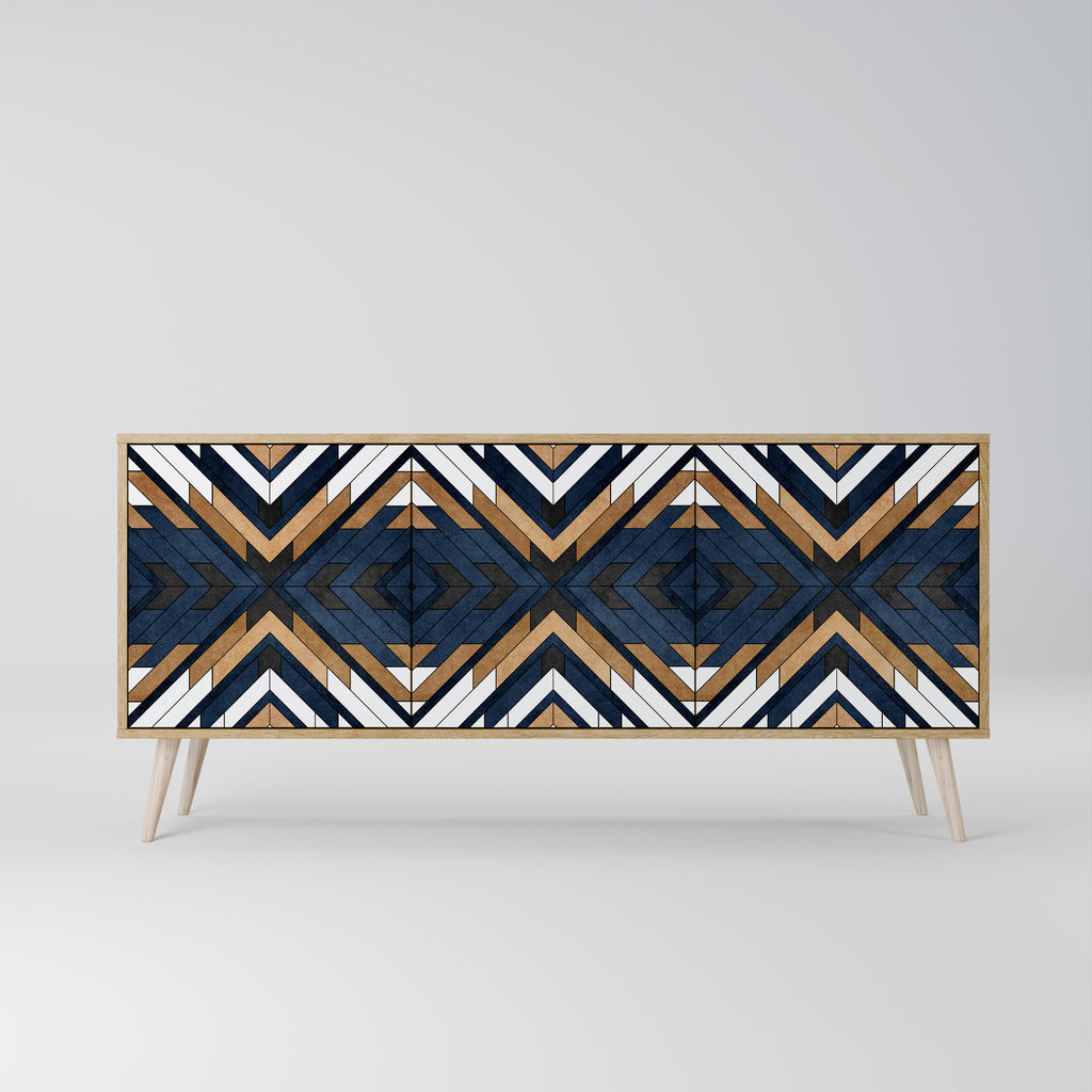 ARTFUL GEOMETRY 3-Door Sideboard