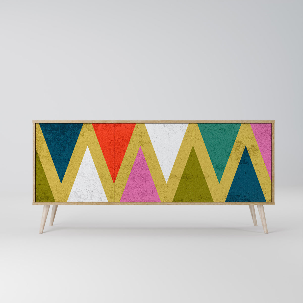 COLORFUL TRIANGLES 3-türiges Sideboard