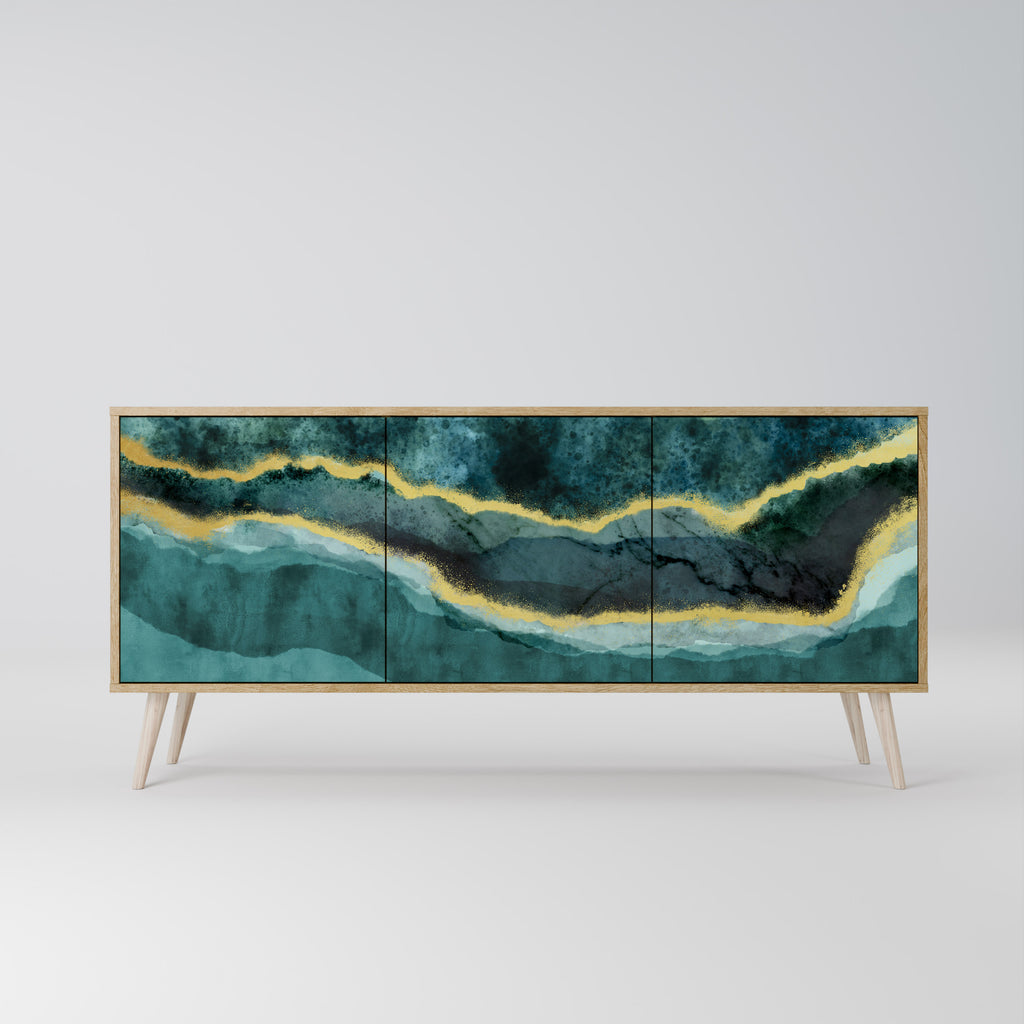 GOLDRUSH ODYSSEY Skänk med tre dörrar