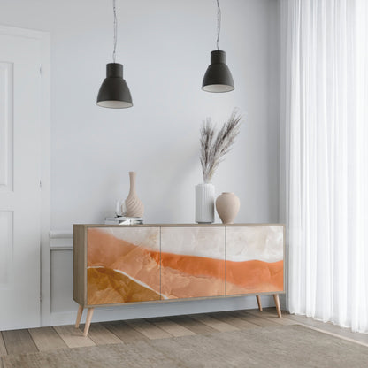 Credenza a 3 ante SANDHILLS SPLENDOUR in effetto rovere