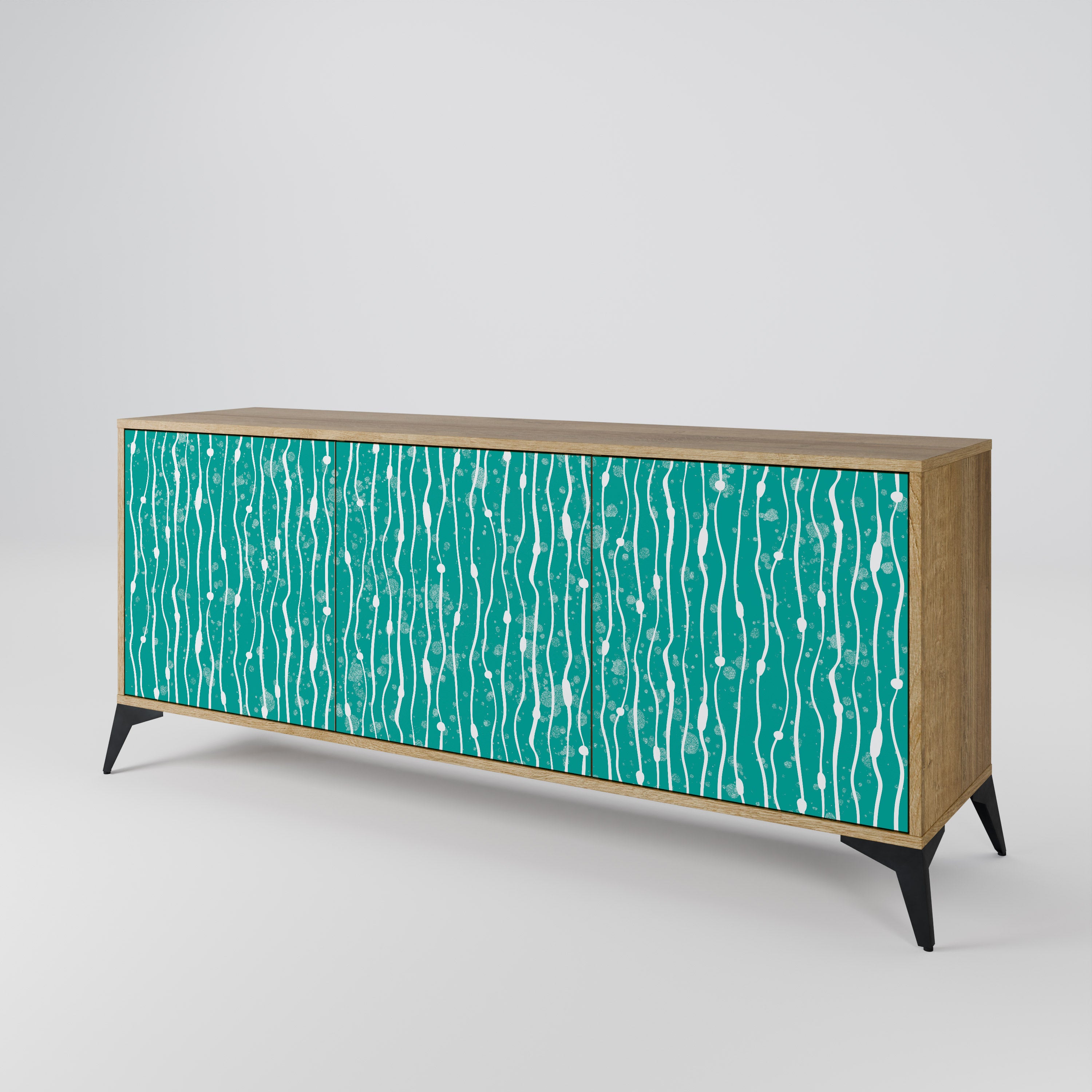 TURQUOISE RAIN 3-Door Sideboard
