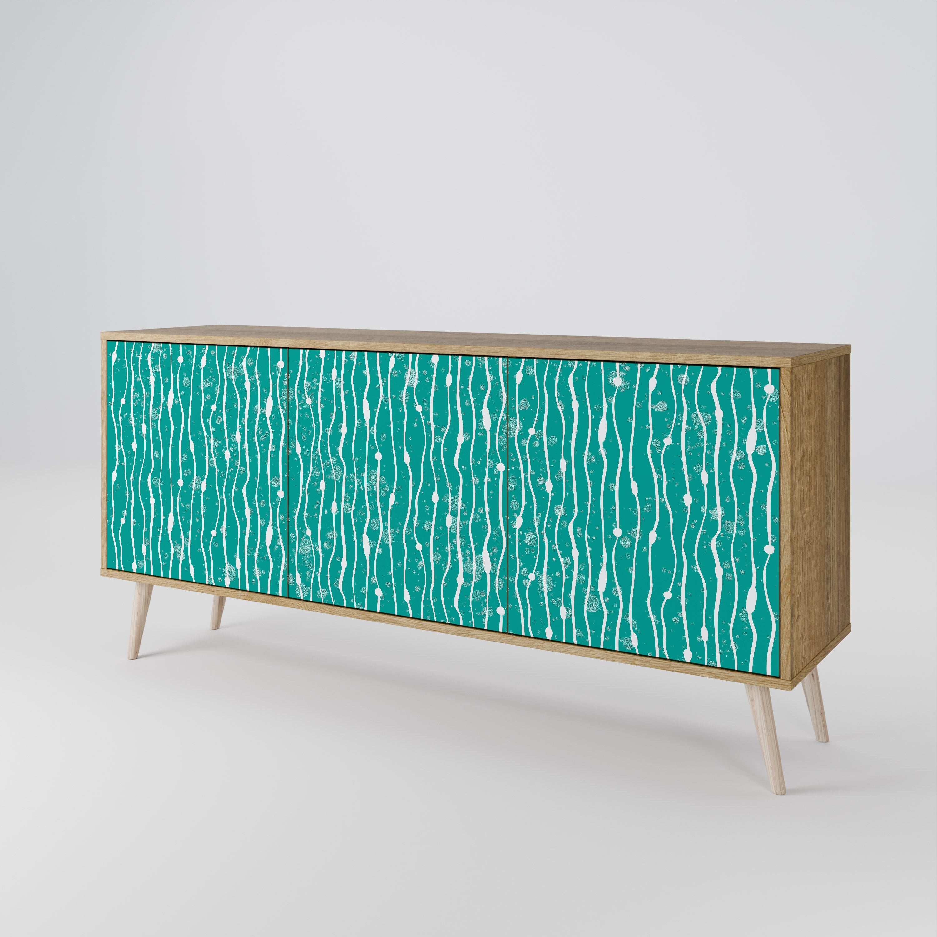 TURQUOISE RAIN 3-Door Sideboard
