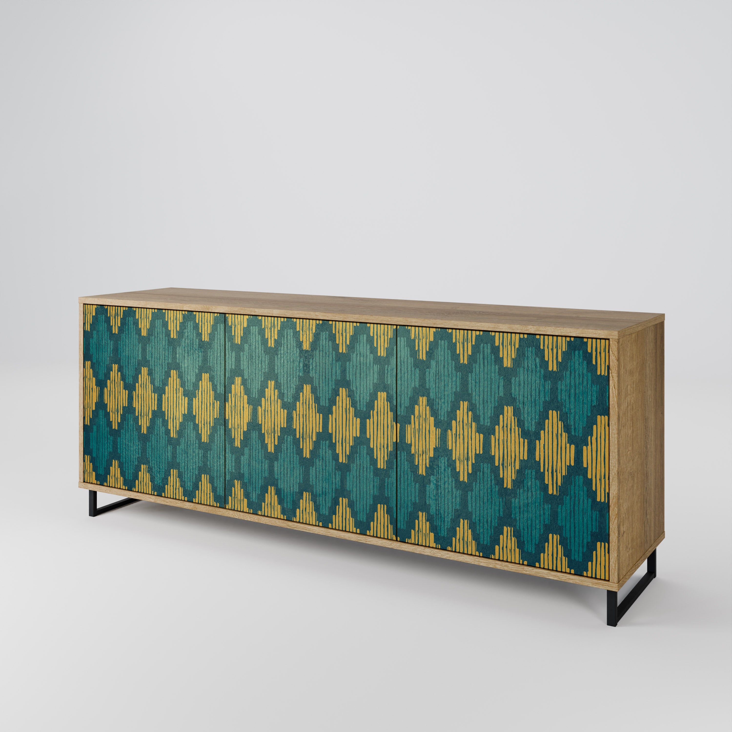 POLYGONS 3-Door Sideboard