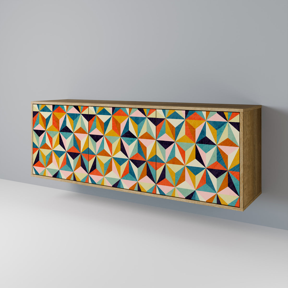 TESSELATE TREASURES Skänk med tre dörrar