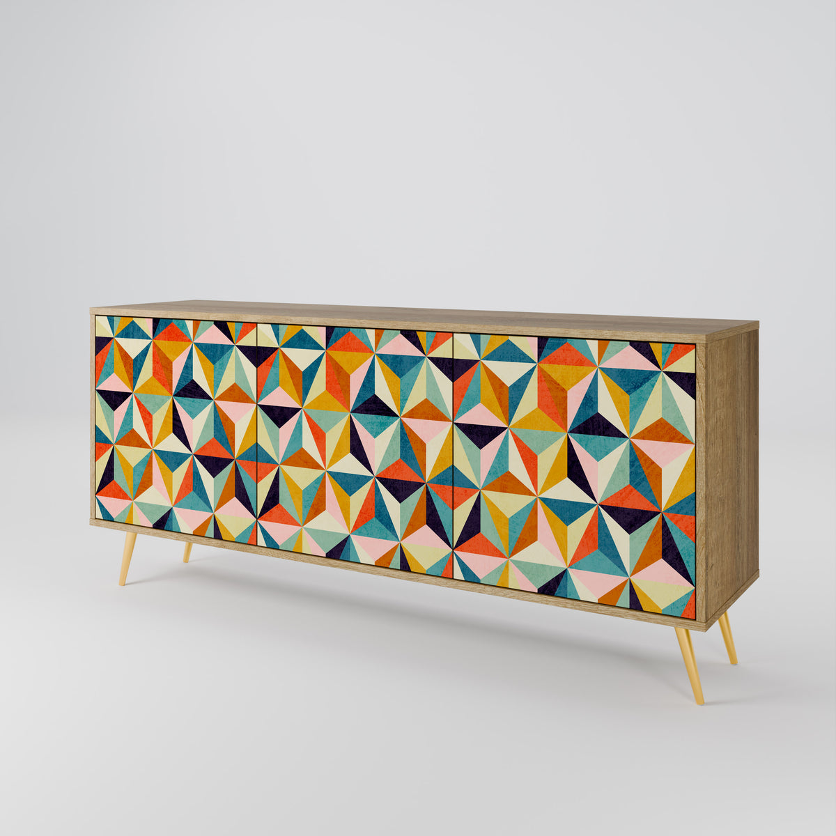 TESSELATE TREASURES Skänk med tre dörrar