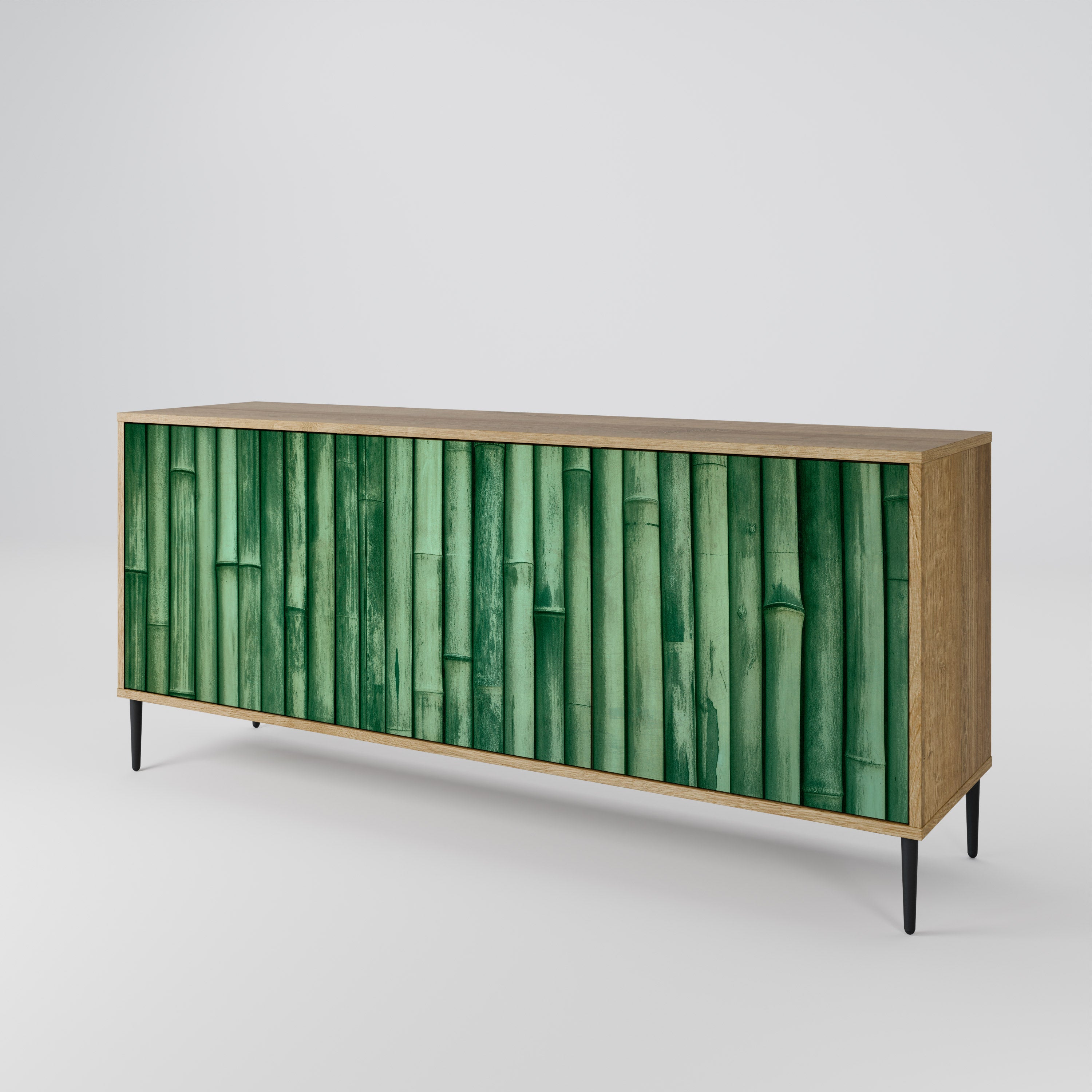NATURAL GREEN 3-Door Sideboard