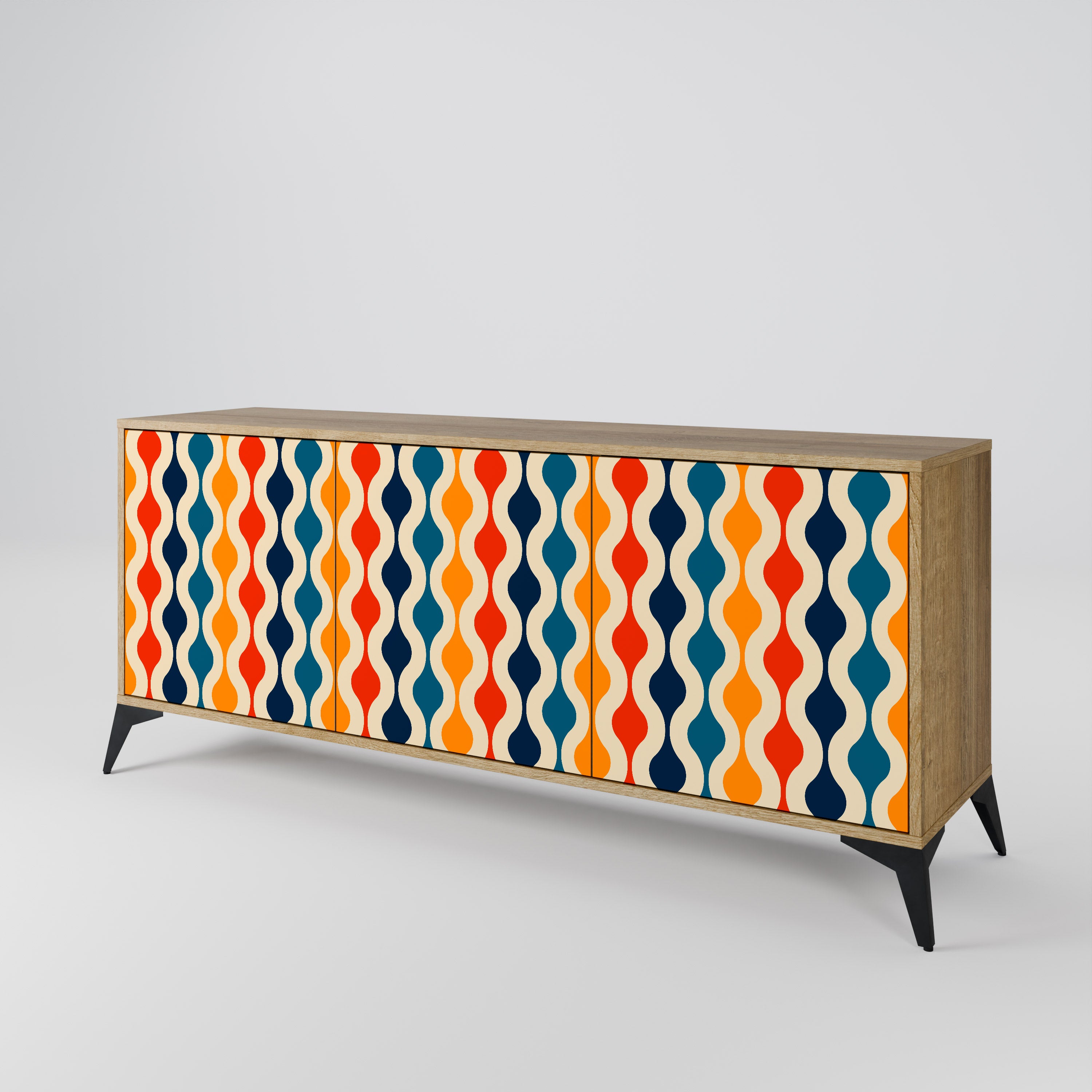 COLORFUL NOSTALGIA 3-Door Sideboard