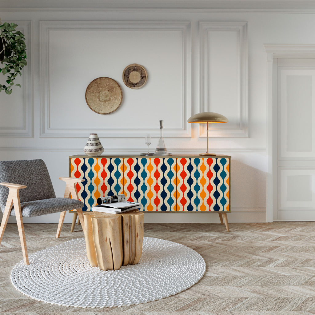 COLORFUL NOSTALGIA 3-Door Sideboard