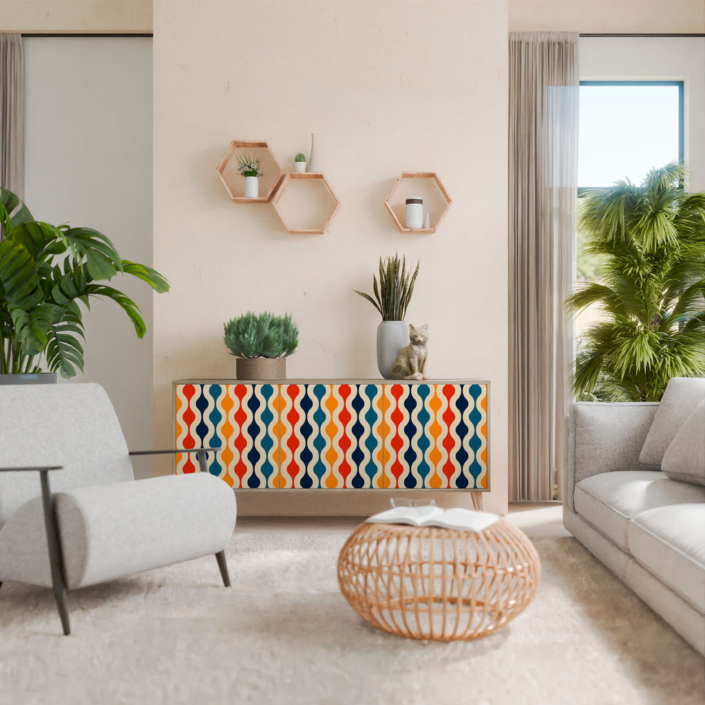 COLORFUL NOSTALGIA 3-Door Sideboard