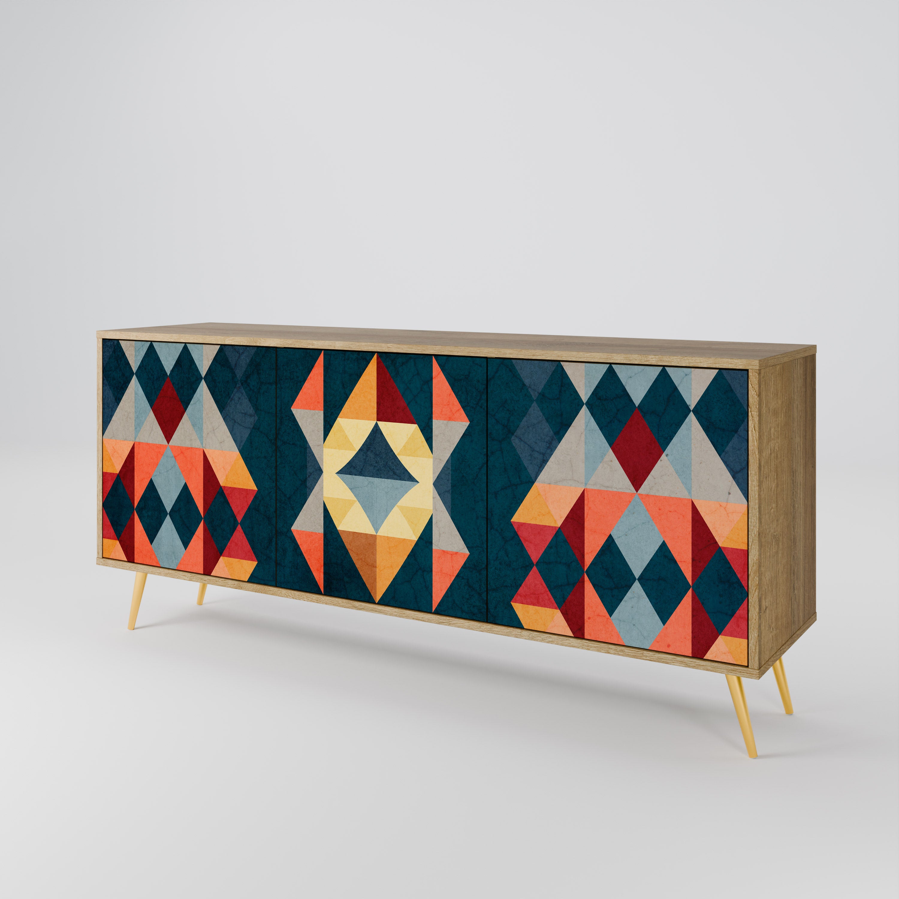 CRACKED ILLUSION 3-Door Sideboard