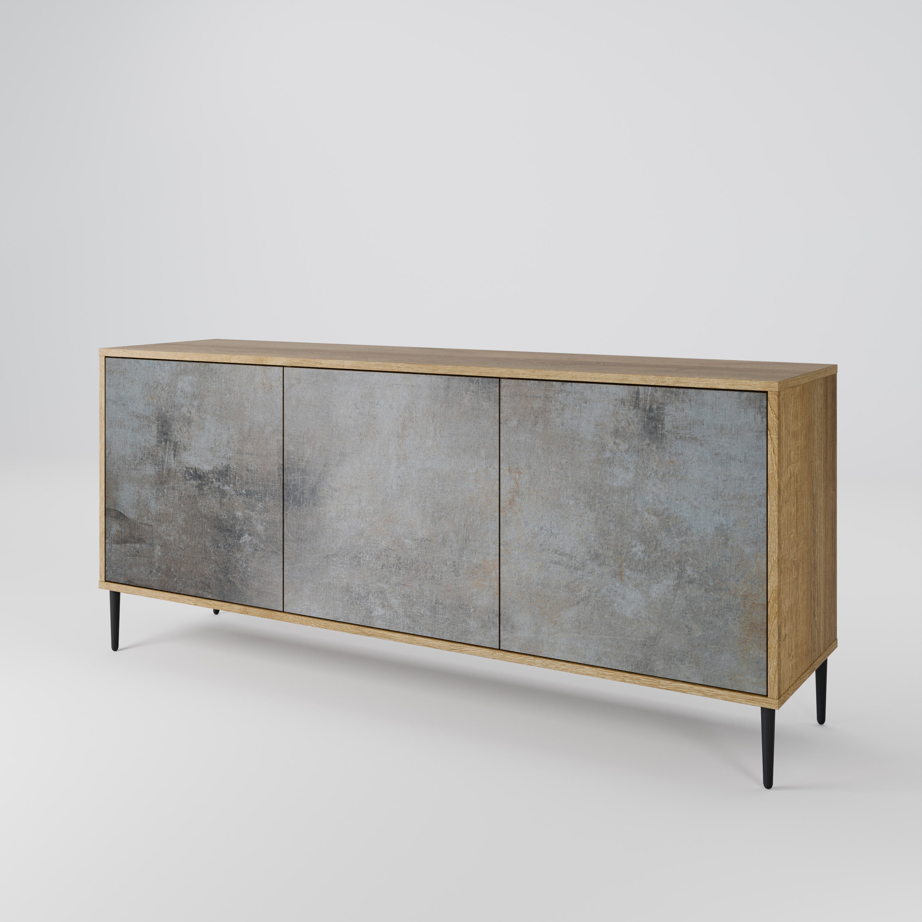 CONCRETE WALL 3-Door Sideboard