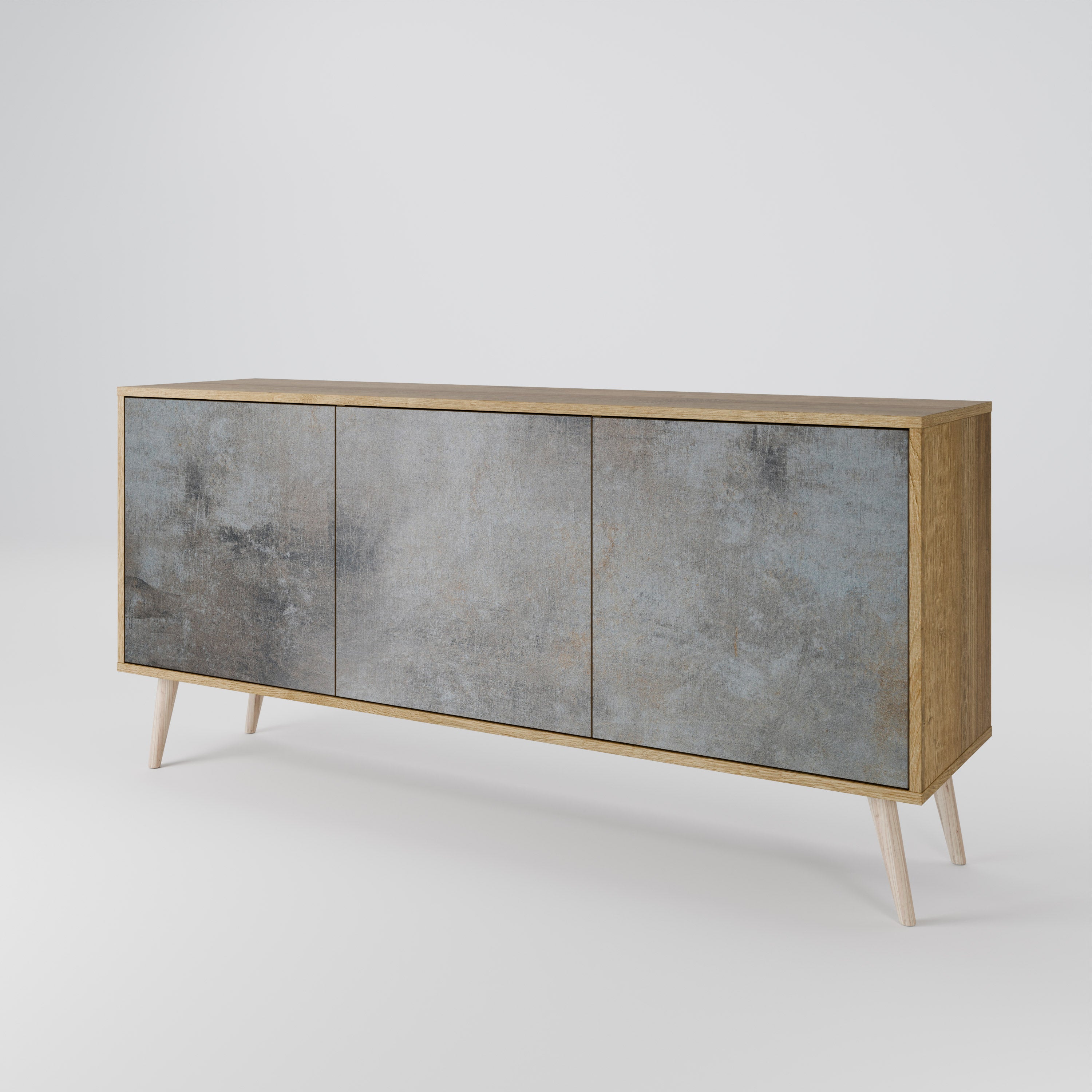 CONCRETE WALL 3-Door Sideboard