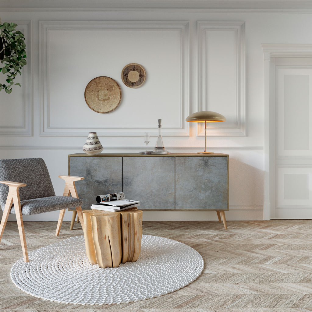 CONCRETE WALL 3-Door Sideboard