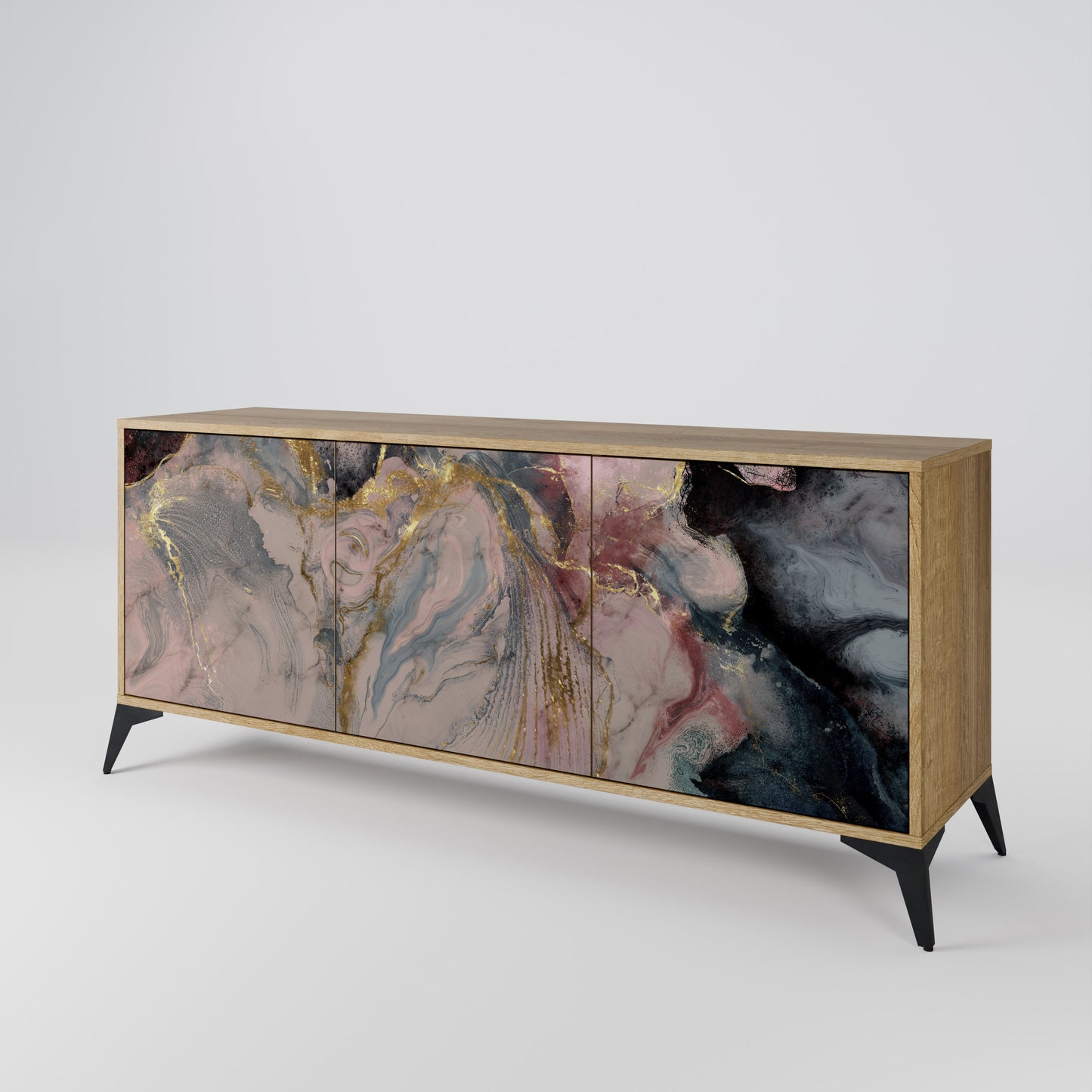 GILDED SWIRLS 3-Door Sideboard