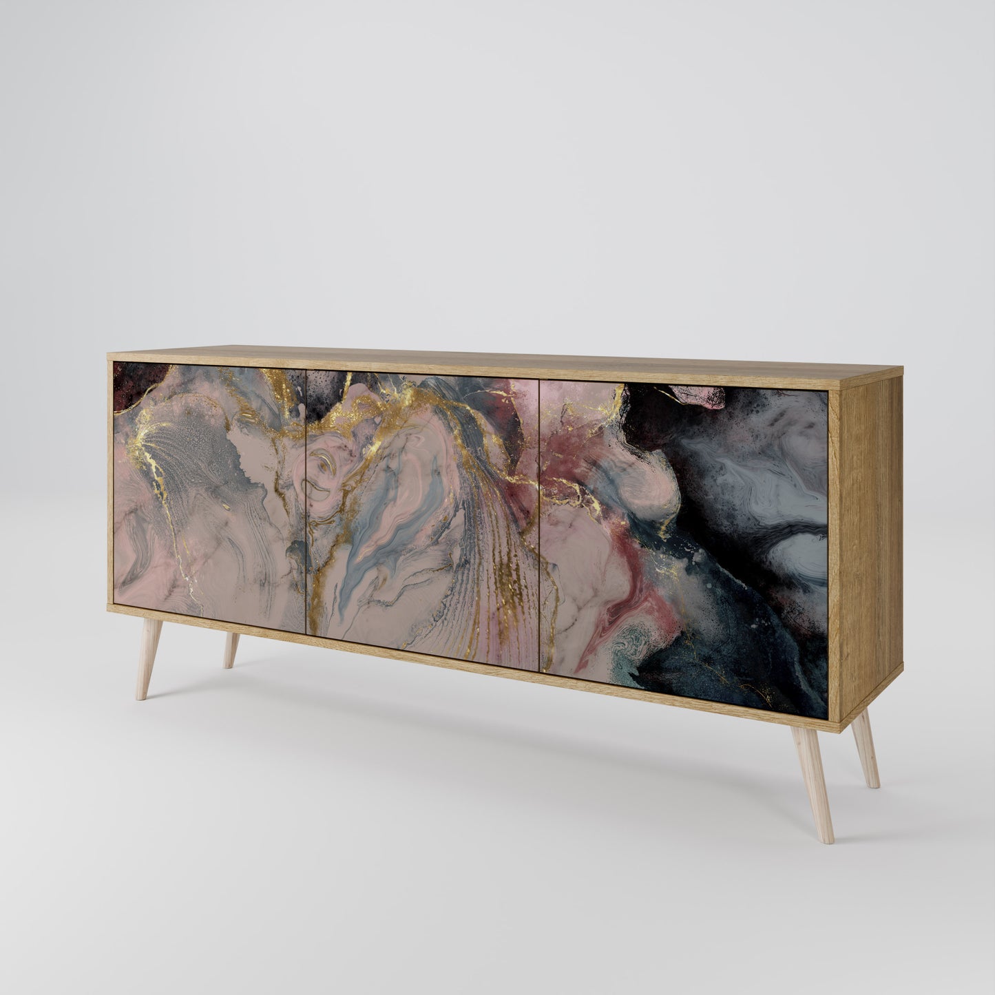 GILDED SWIRLS 3-Door Sideboard