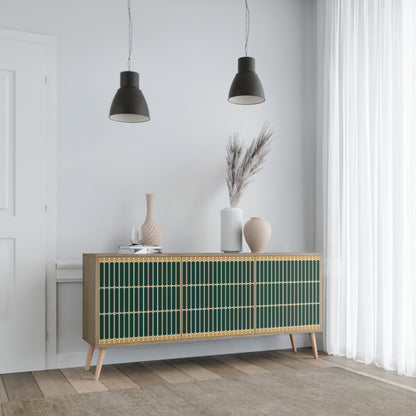 Credenza ILUSION GATE a 3 ante in effetto rovere