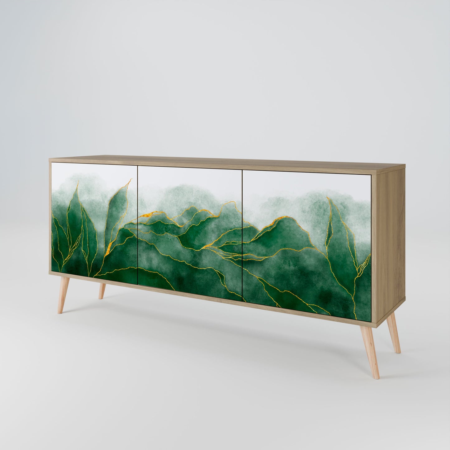 Credenza EXPENSIVE NATURE a 3 ante in effetto rovere